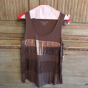 Mac & Jac sequin stripes top.